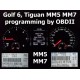 S7.18 VW Golf6, Tiguan MM5, MM7 dashboard programming by OBDII